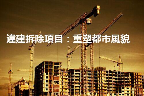 違建拆除項目：重塑都市風貌，共建和諧家園